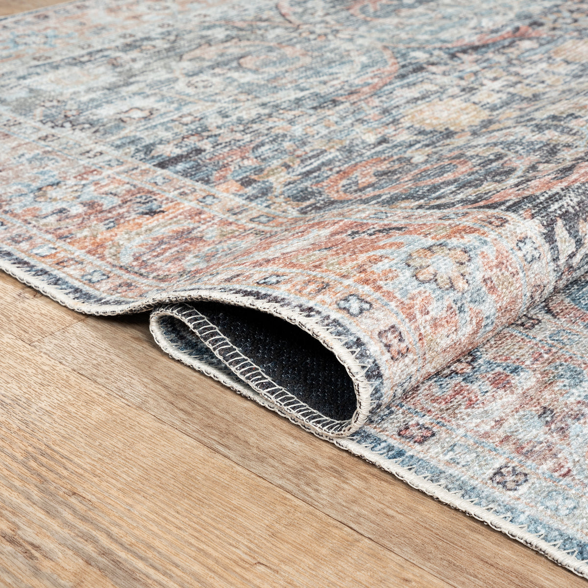 Caria CR-02 Traditional Washable Rug | Non-Slip