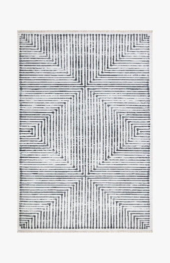 Hampton - Black & Ivory Rug