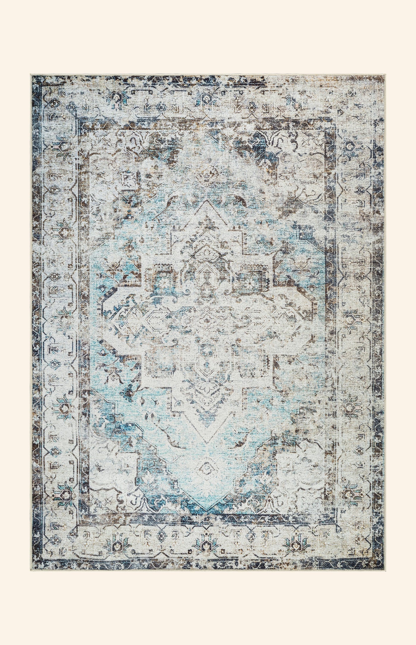 Pearl - Ivory & Soft Blue Rug
