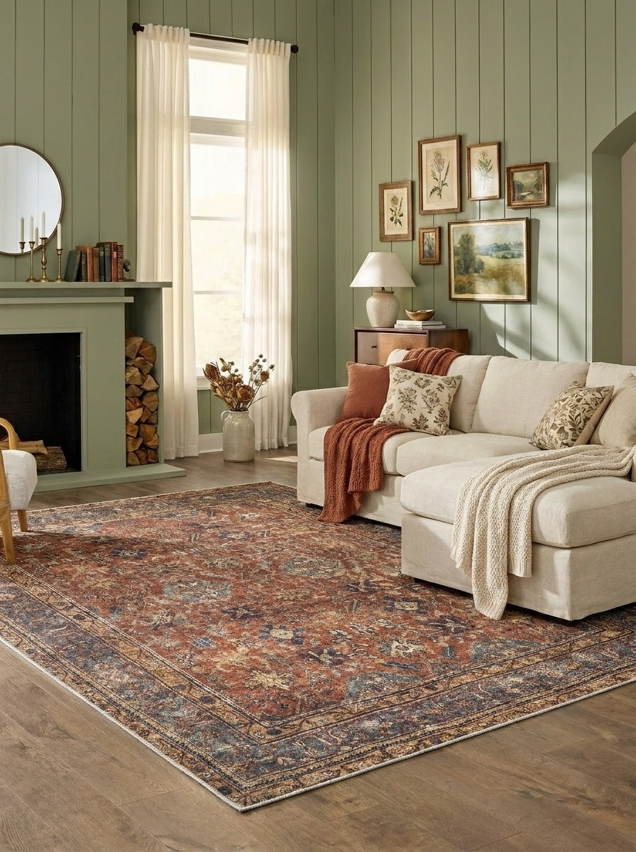 Marigold - Persimmon Multi Rug