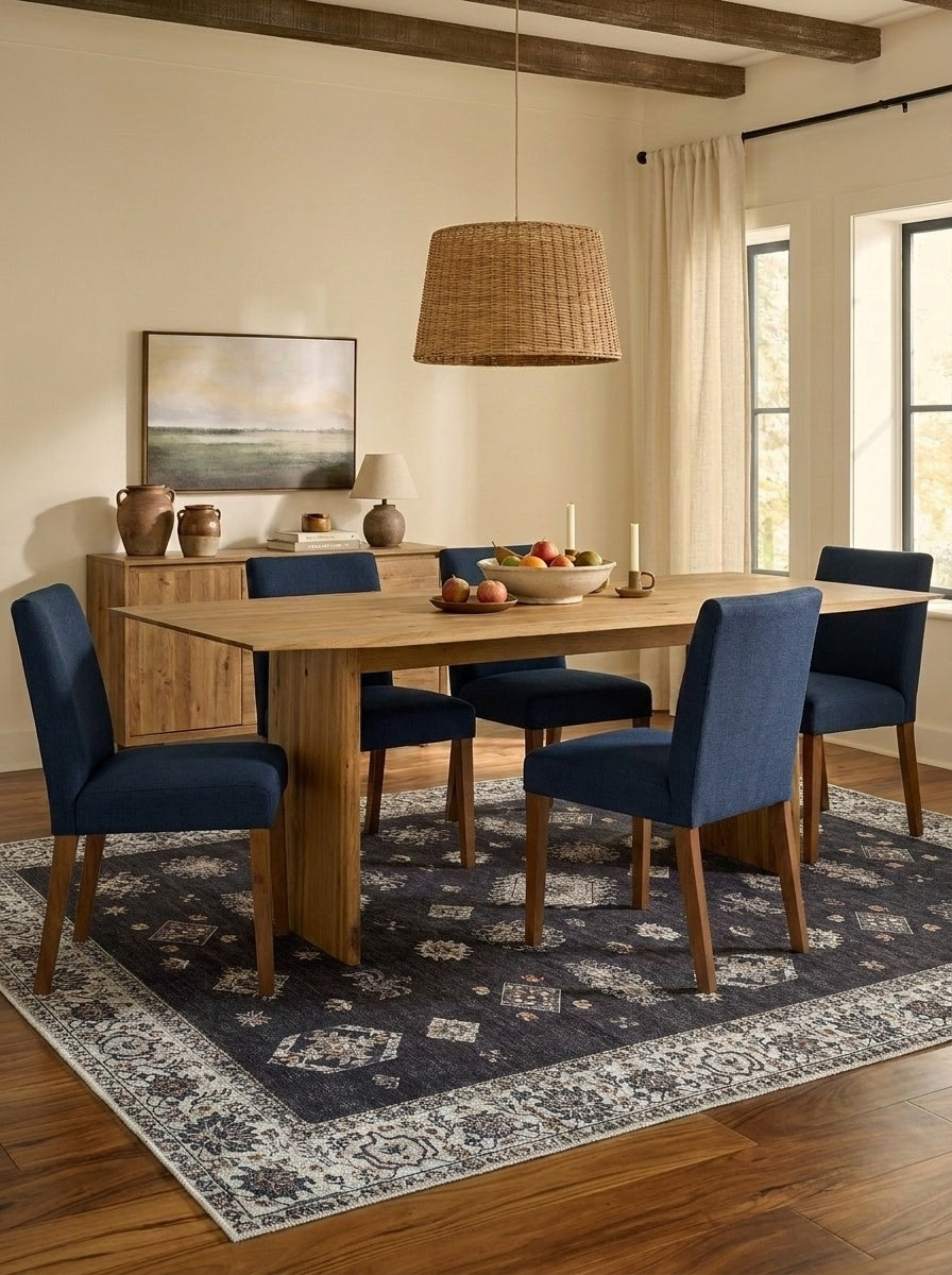Midnight - Black & Ivory Rug