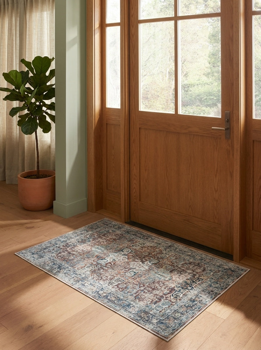 Sienna - Brick & Indigo Rug