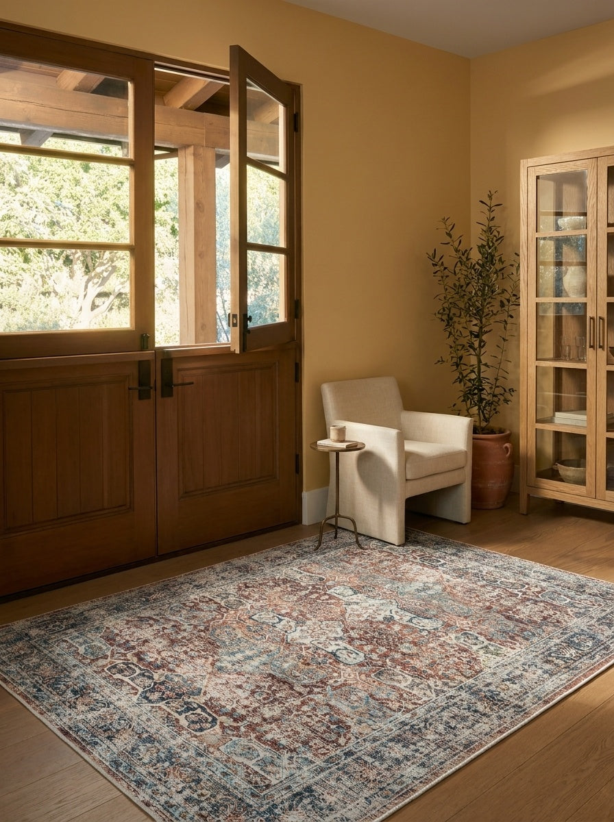 Sienna - Brick & Indigo Rug