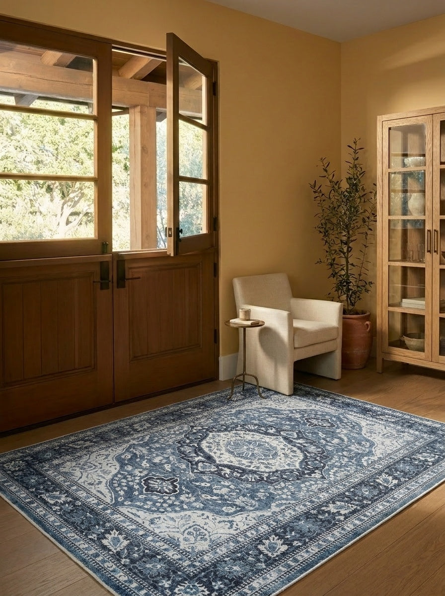 Delft - Porcelain Blue Rug