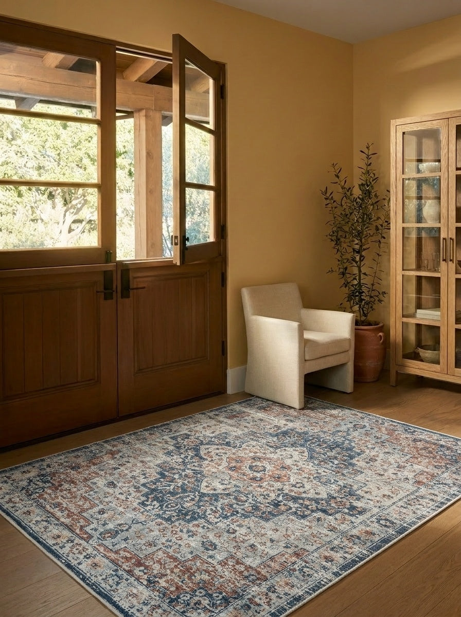 Cyprus - Teal & Terracotta Rug