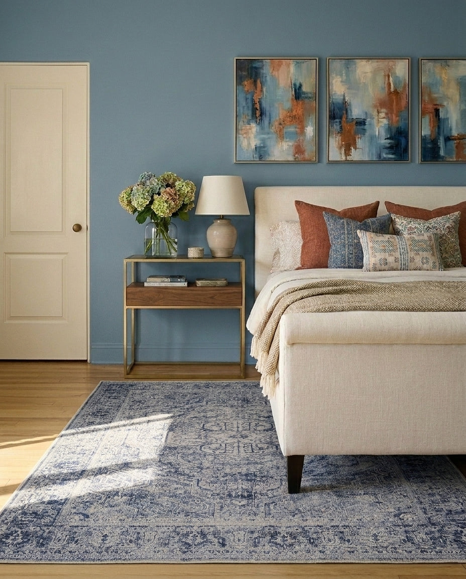 Aegean - Denim & Ivory Rug