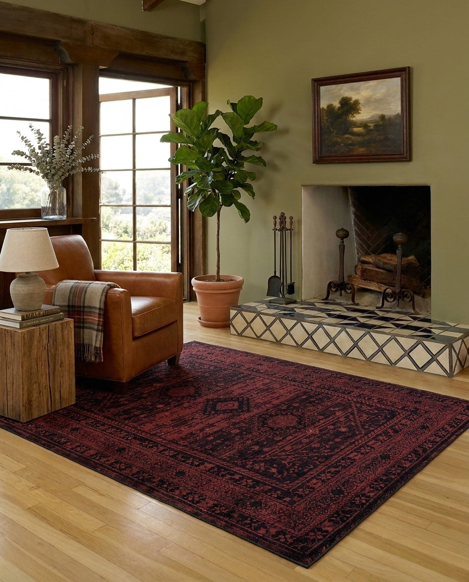 Carmine - Scarlet Rug
