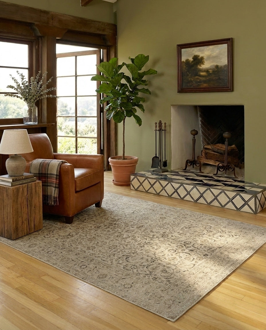 Champagne - Linen Cream Rug