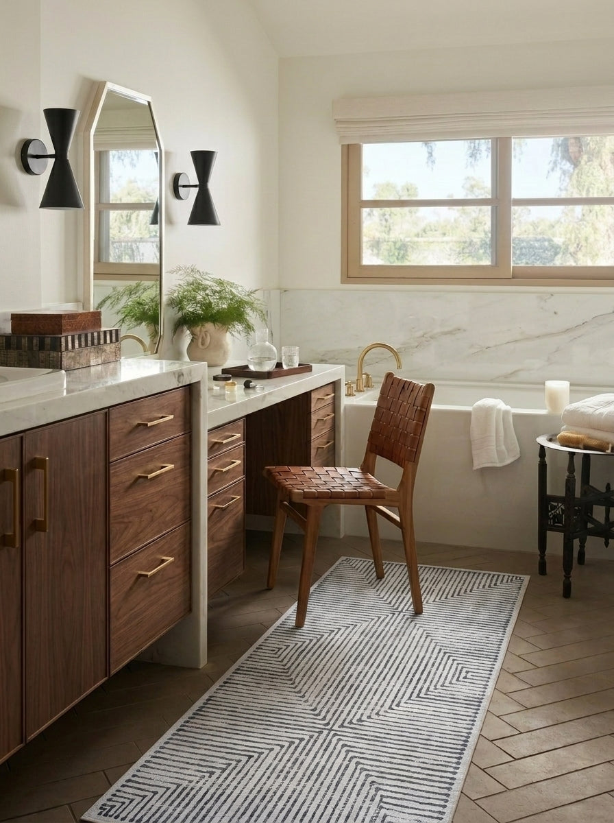 Hampton - Black & Ivory Rug