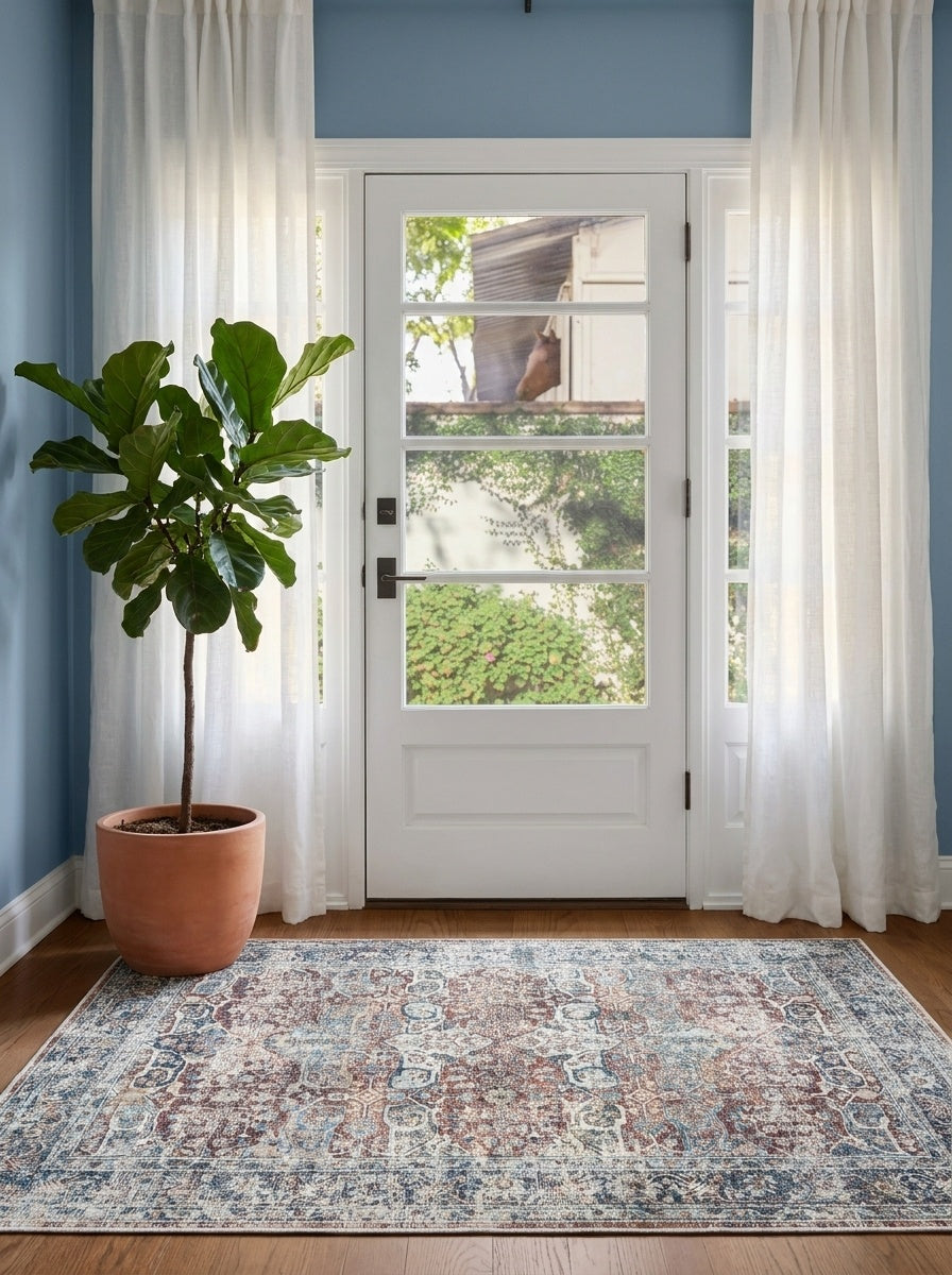Sienna - Brick & Indigo Rug