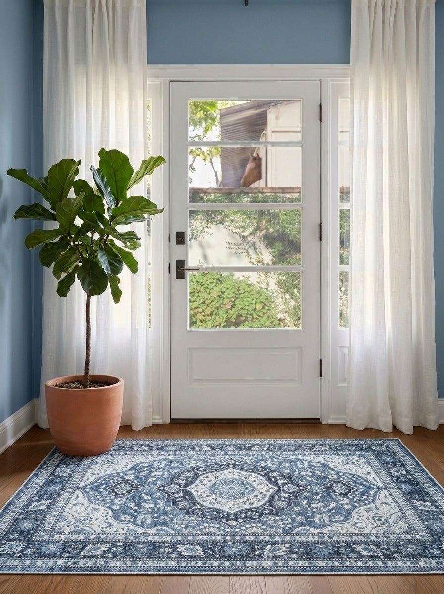 Delft - Porcelain Blue Rug