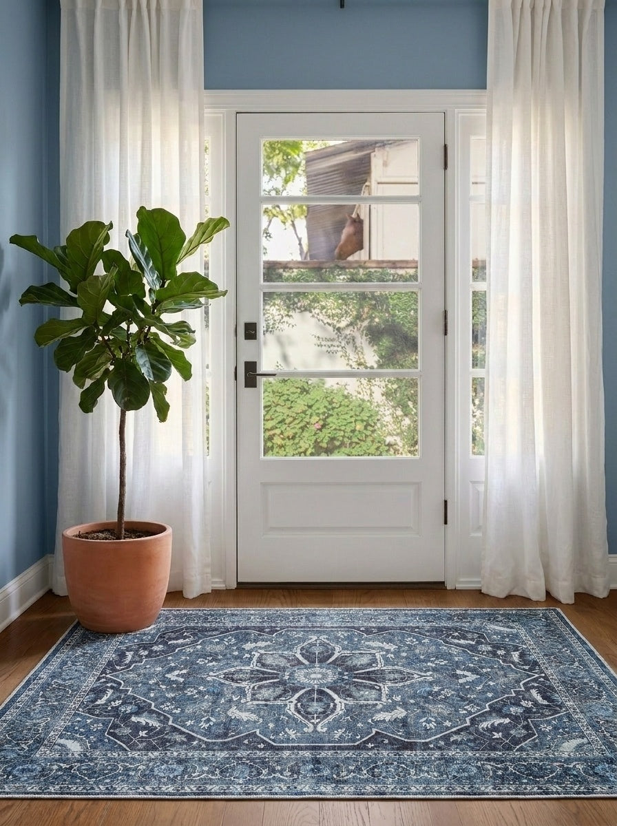 Sapphire - Navy & Charcoal Rug