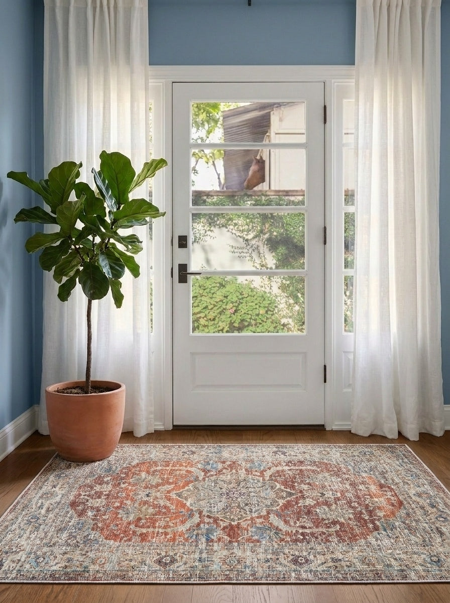 Florence - Persimmon & Olive Rug