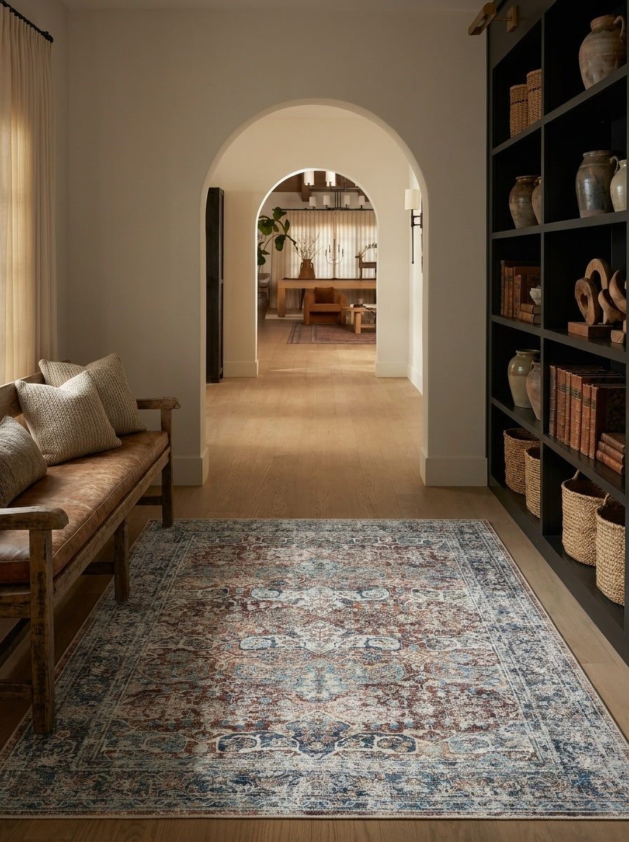 Sienna - Brick & Indigo Rug