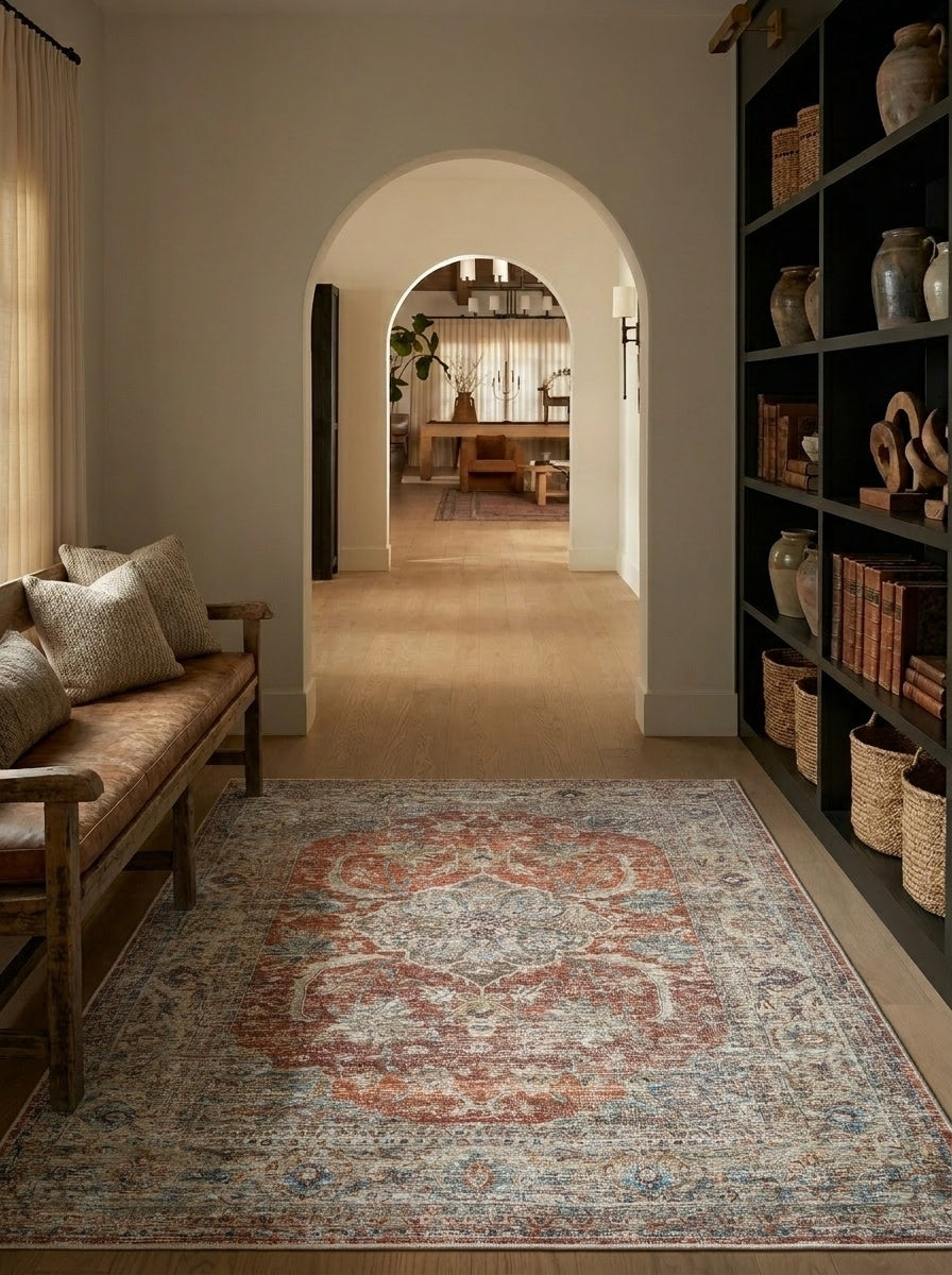 Florence - Persimmon & Olive Rug