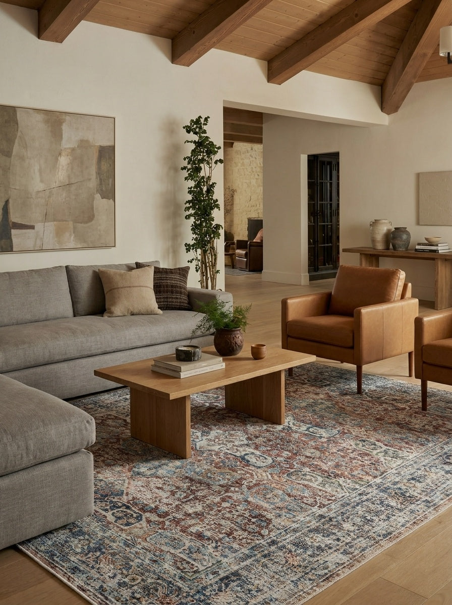 Sienna - Brick & Indigo Rug