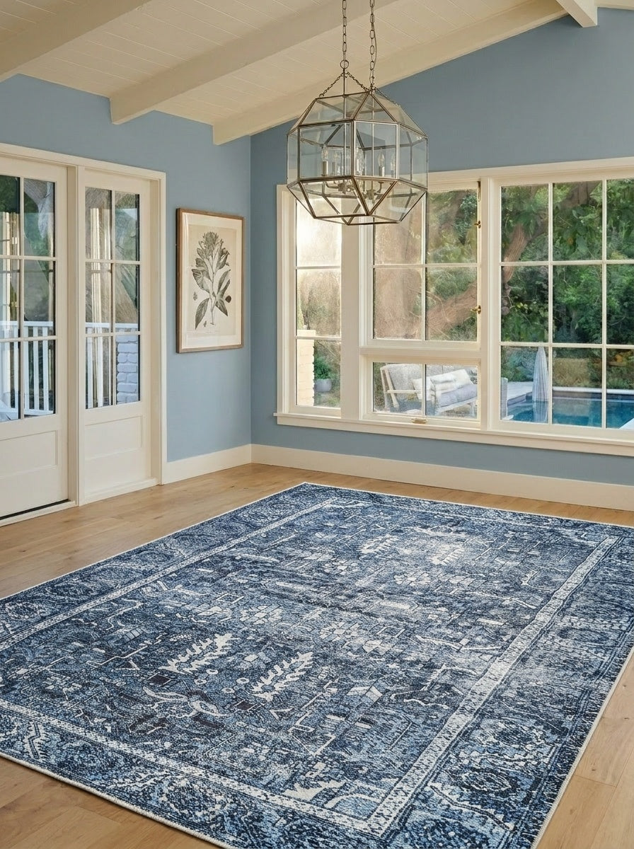 June - Denim Blue Rug