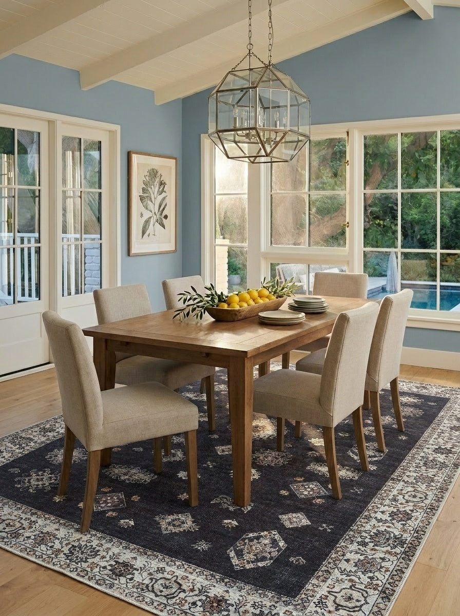 Midnight - Black & Ivory Rug
