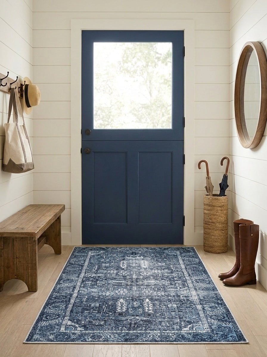 June - Denim Blue Rug