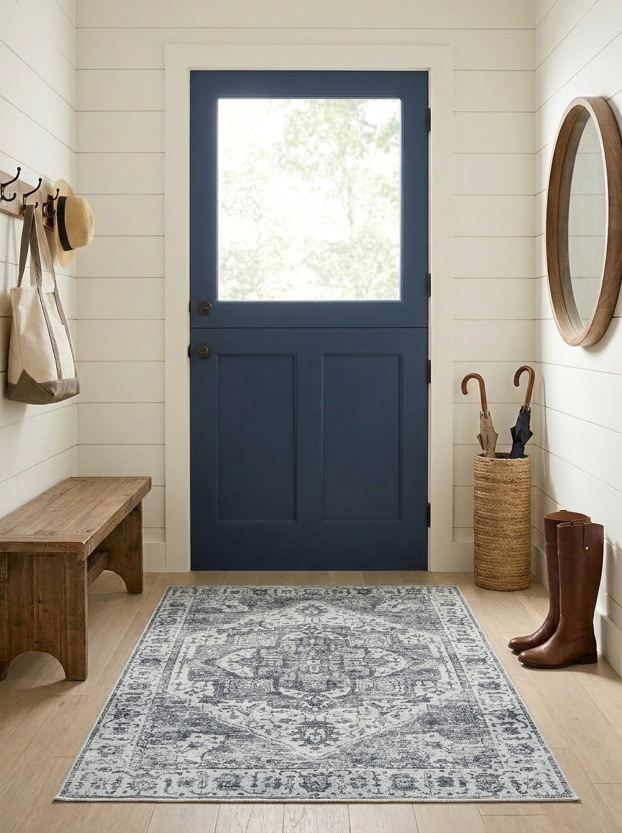 Margot - Charcoal & Ivory Rug