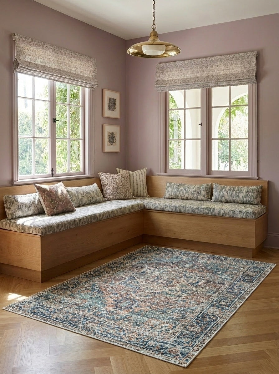 Vera - Teal & Tangerine Rug