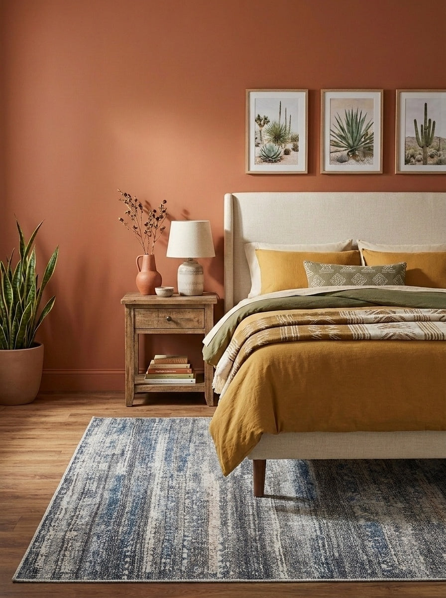 Quinn - Slate & Blush Rug