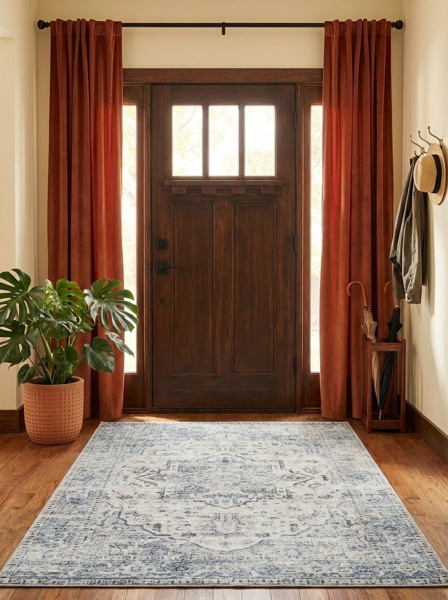 Skye - Soft Blue & Ivory Rug