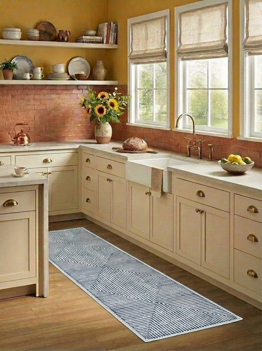 Hampton - Soft Blue & Ivory Rug