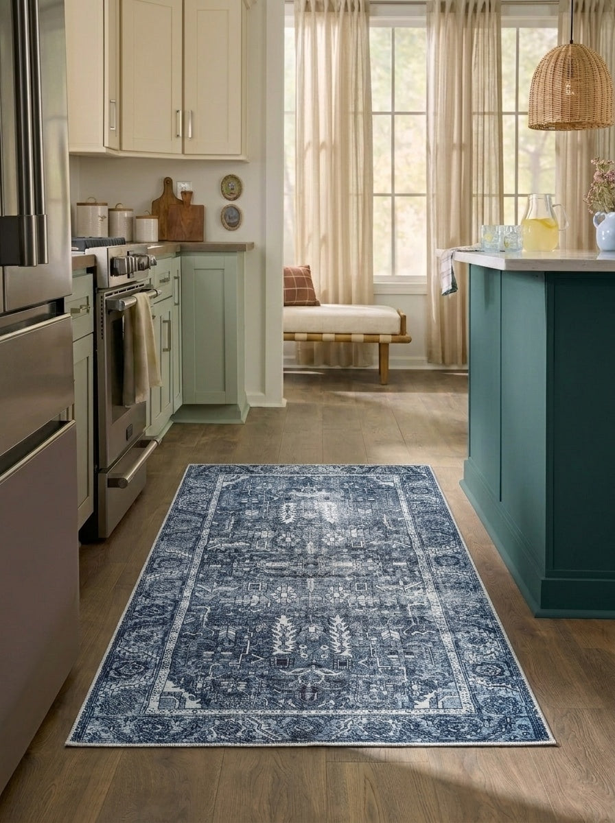June - Denim Blue Rug