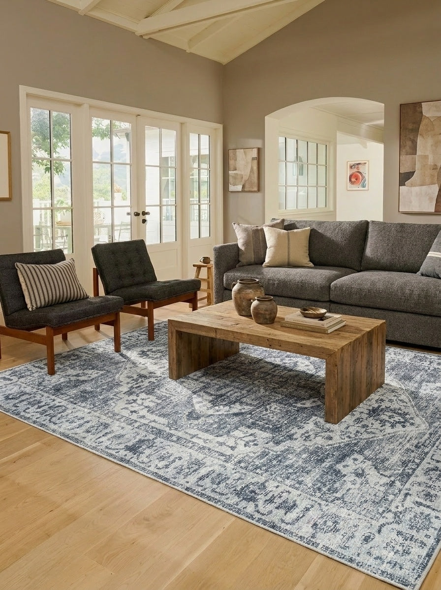 Margot - Charcoal & Ivory Rug