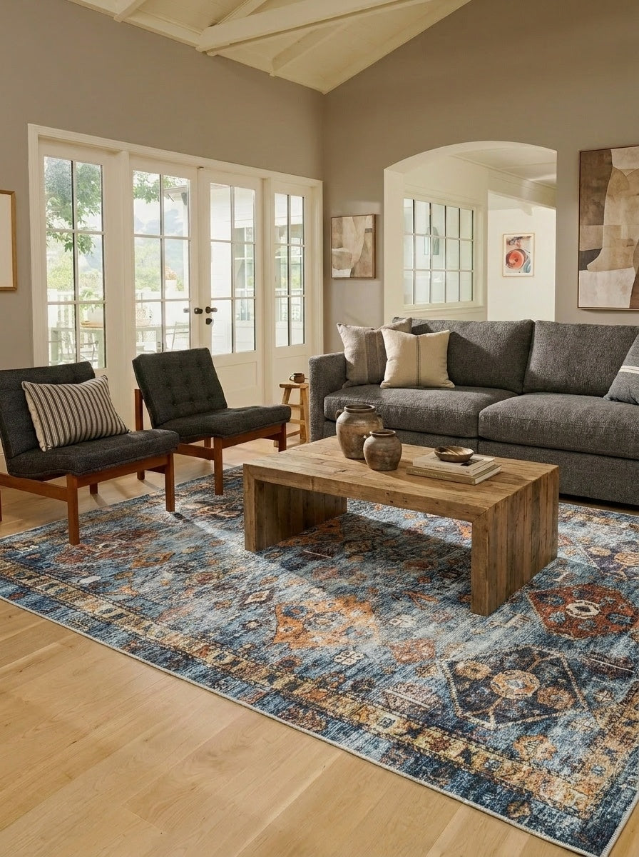 Dahlia - Indigo Multi Rug
