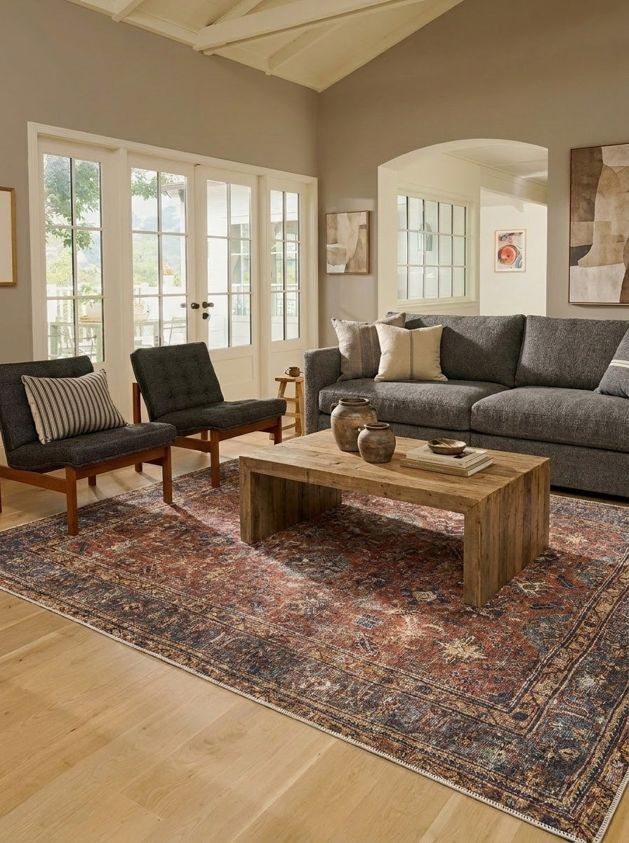 Marigold - Persimmon Multi Rug