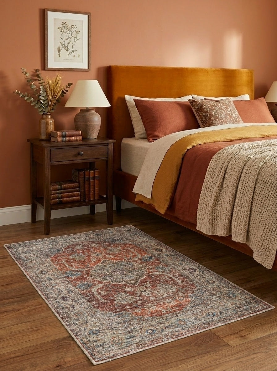 Florence - Persimmon & Olive Rug
