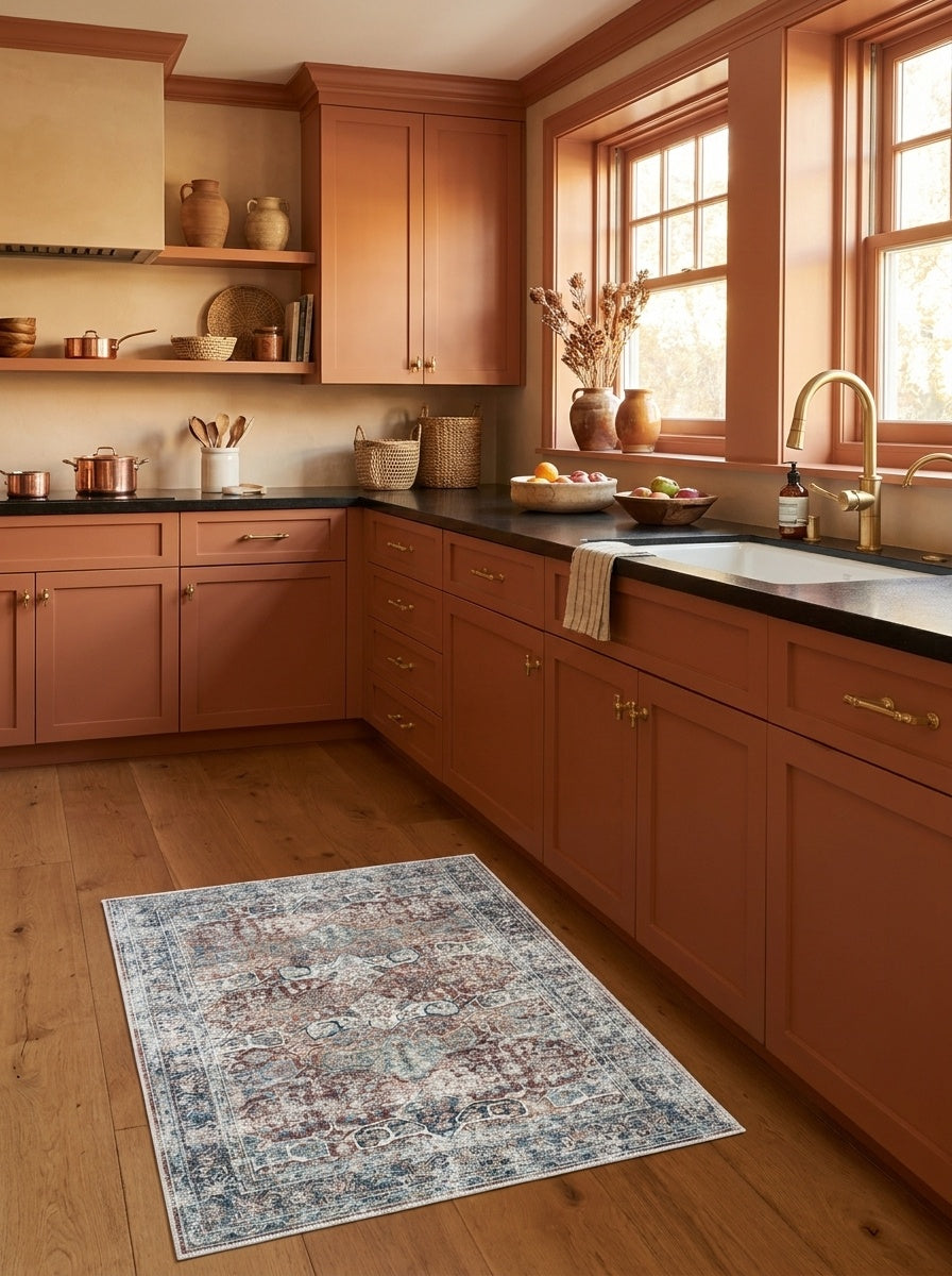 Sienna - Brick & Indigo Rug