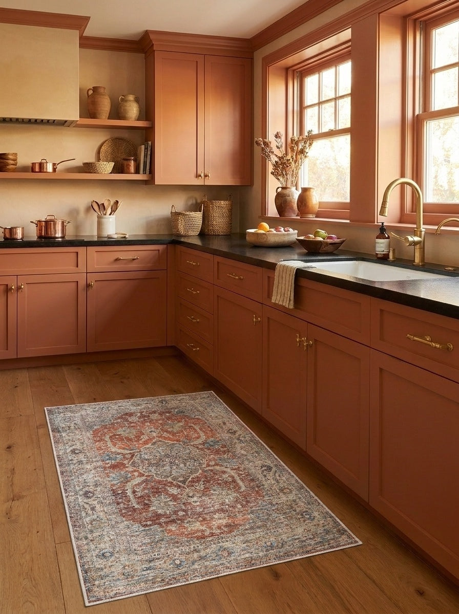 Florence - Persimmon & Olive Rug