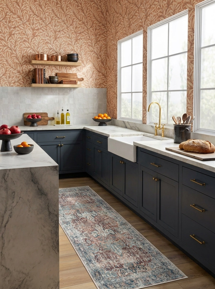 Sienna - Brick & Indigo Rug