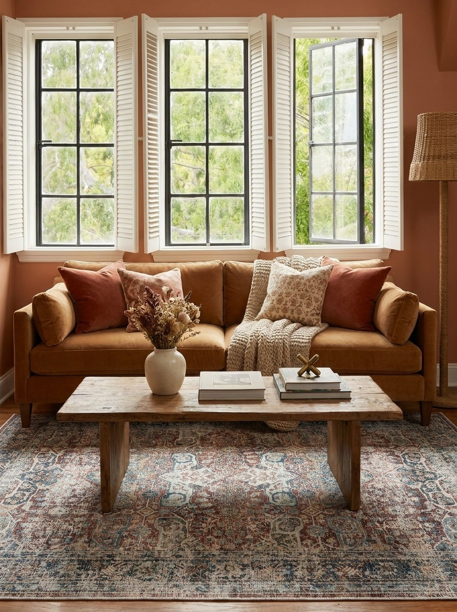 Sienna - Brick & Indigo Rug