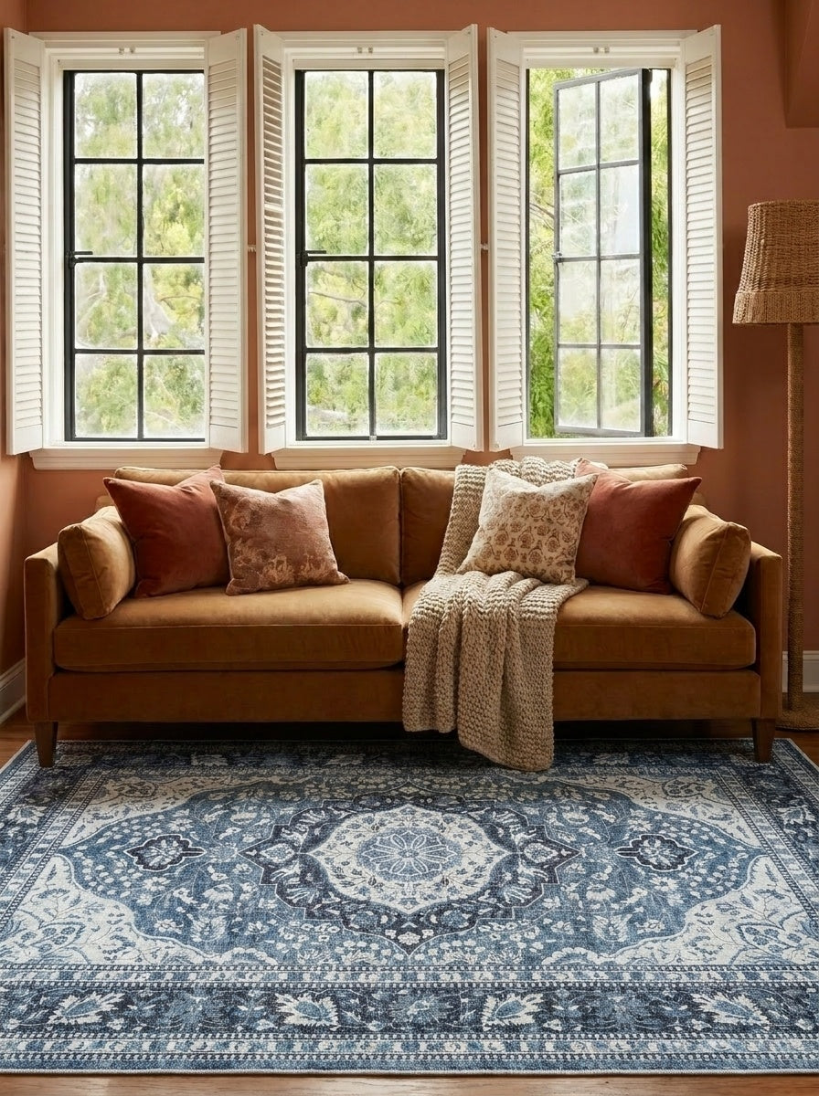 Delft - Porcelain Blue Rug