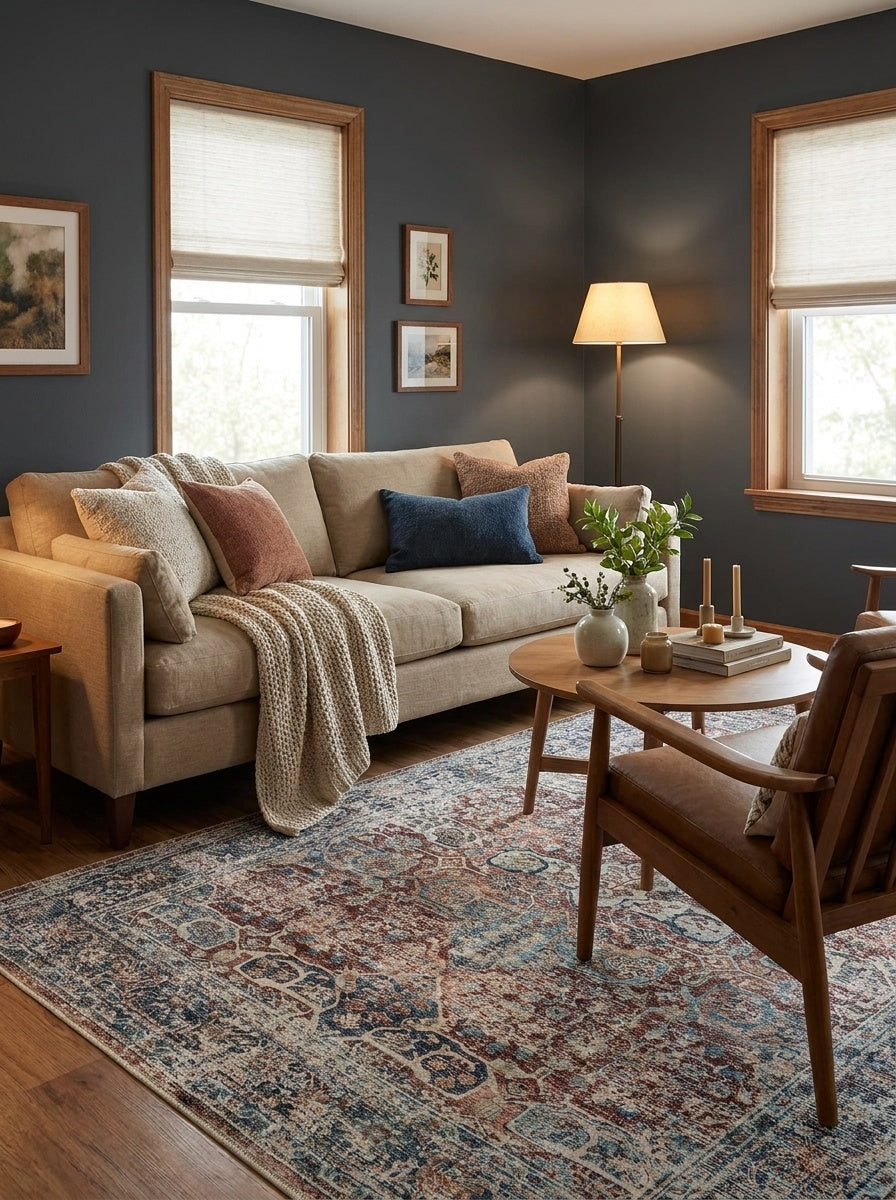 Sienna - Brick & Indigo Rug