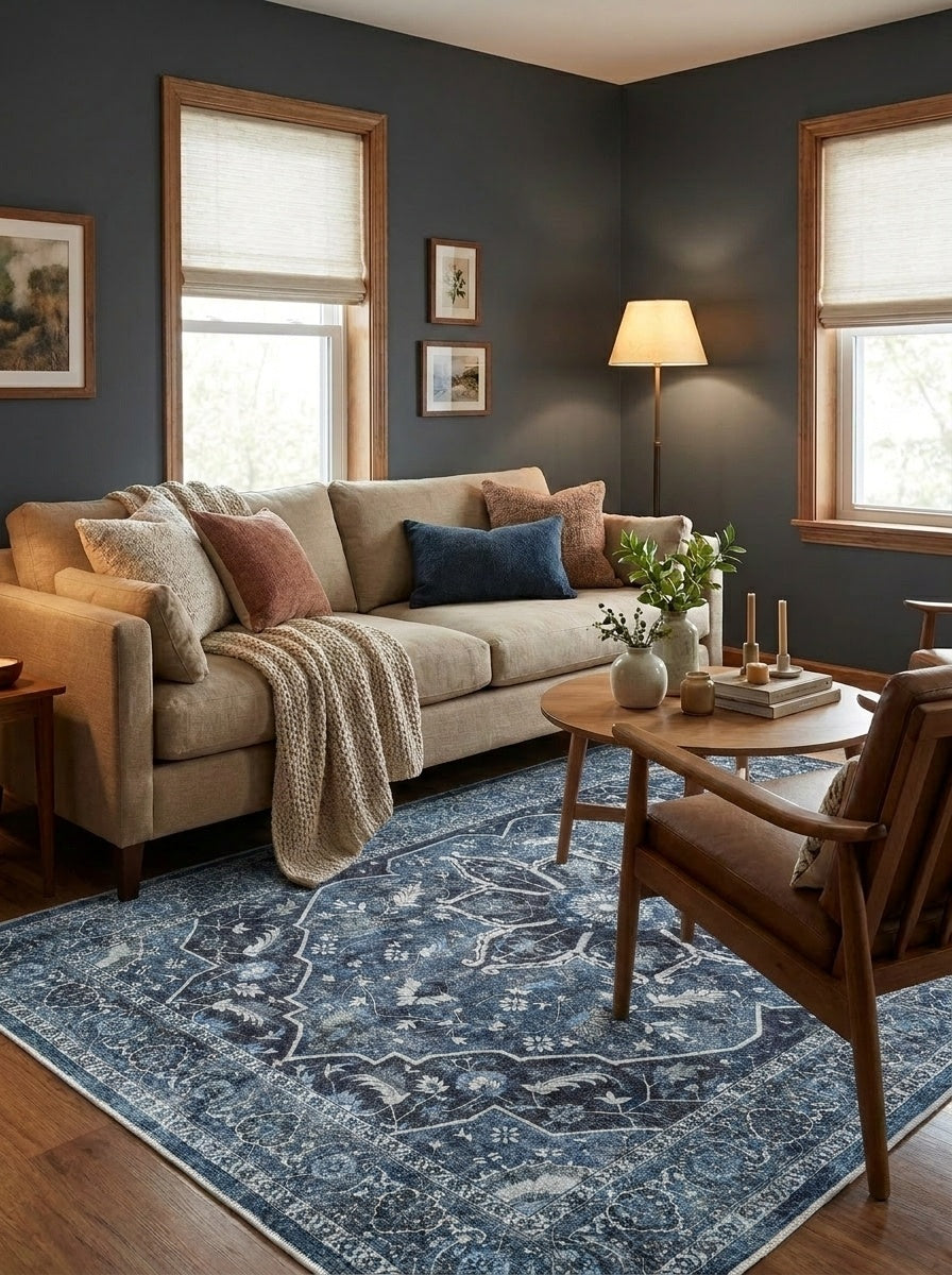 Sapphire - Navy & Charcoal Rug