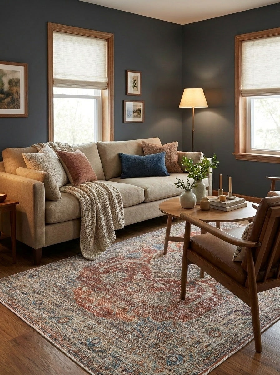 Florence - Persimmon & Olive Rug