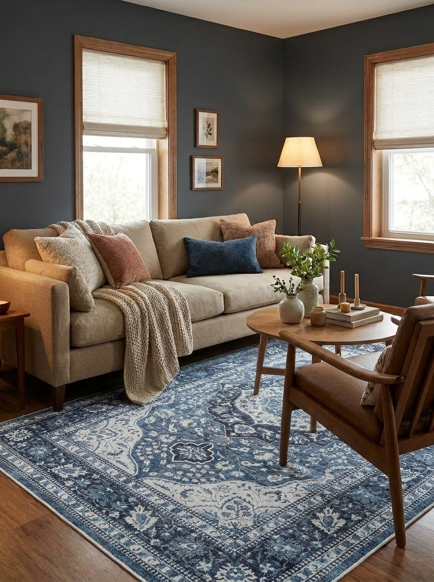 Delft - Porcelain Blue Rug
