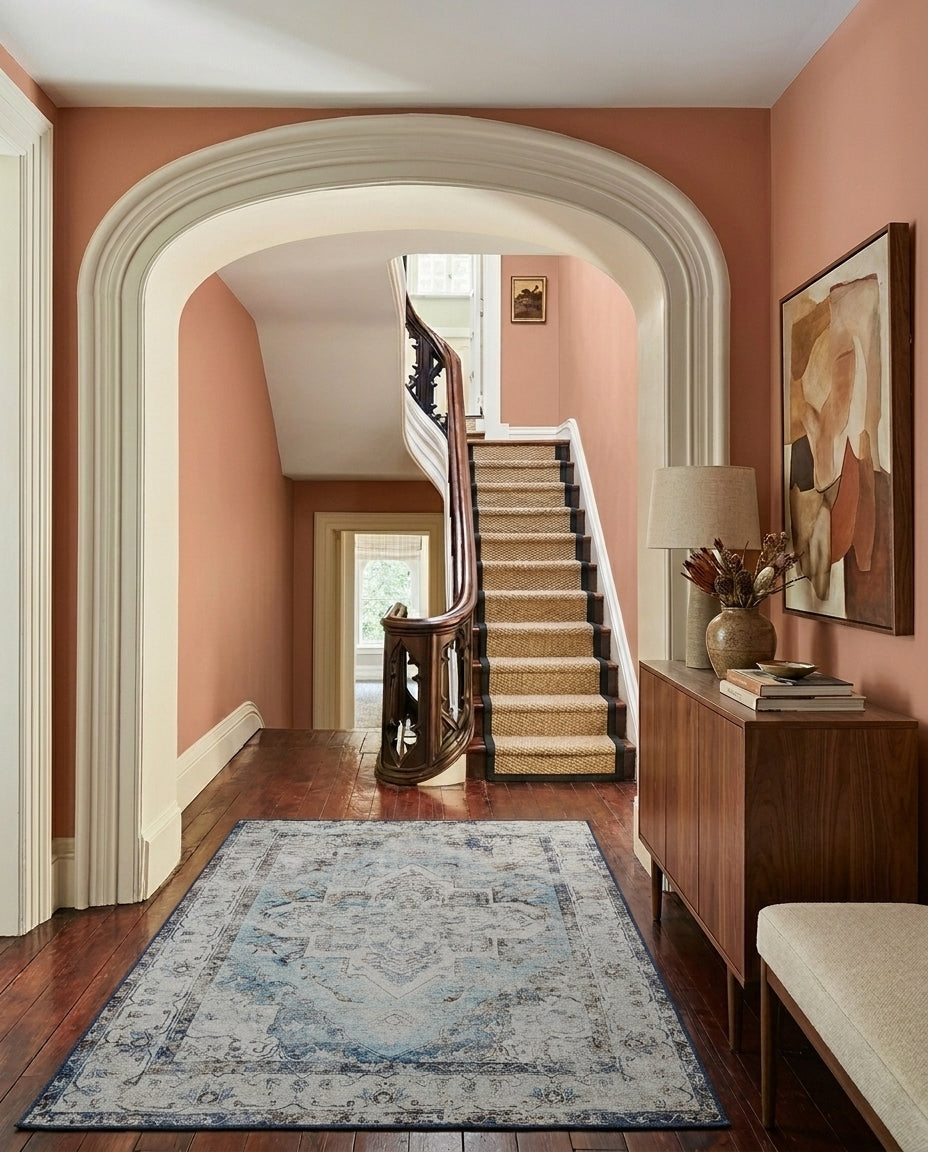 Pearl - Ivory & Soft Blue Rug