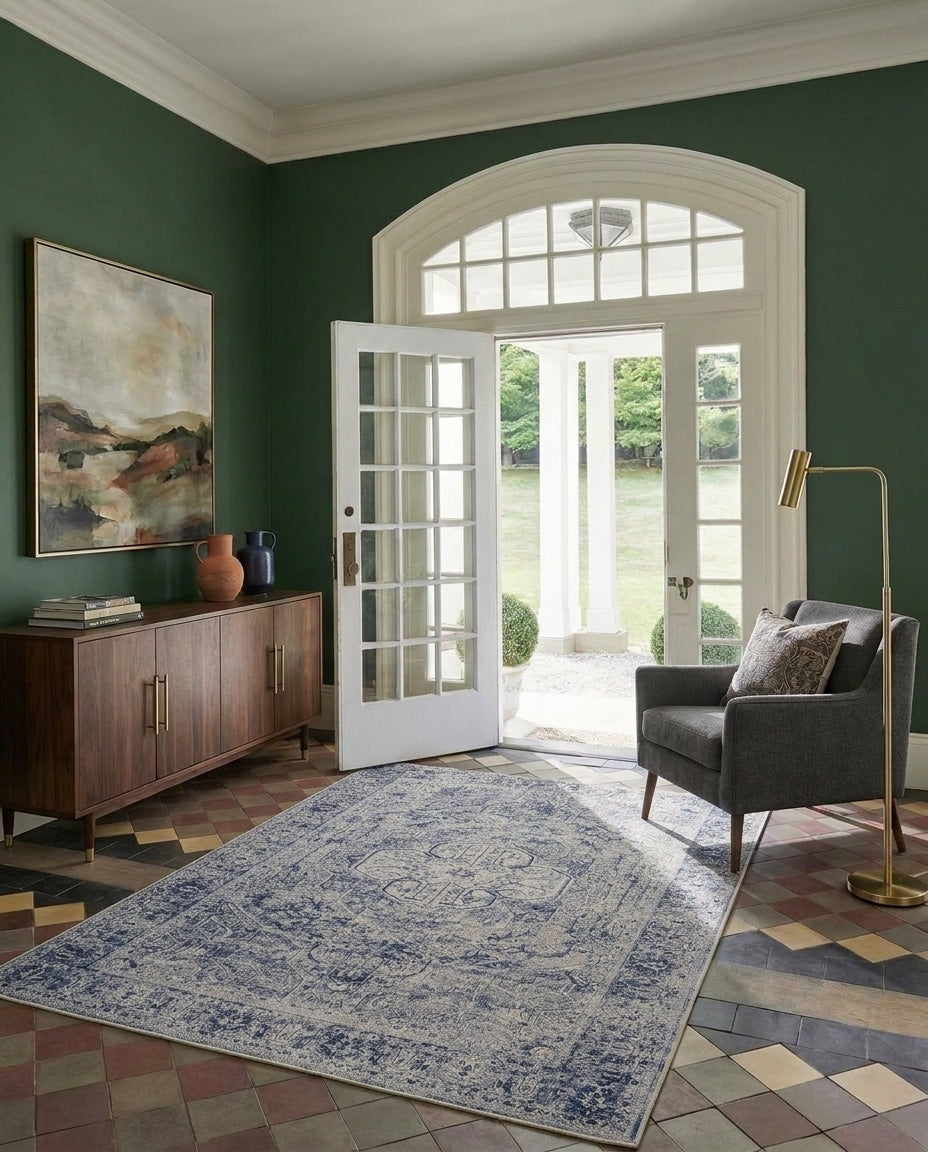 Aegean - Denim & Ivory Rug