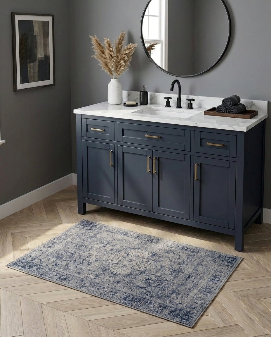 Aegean - Denim & Ivory Rug
