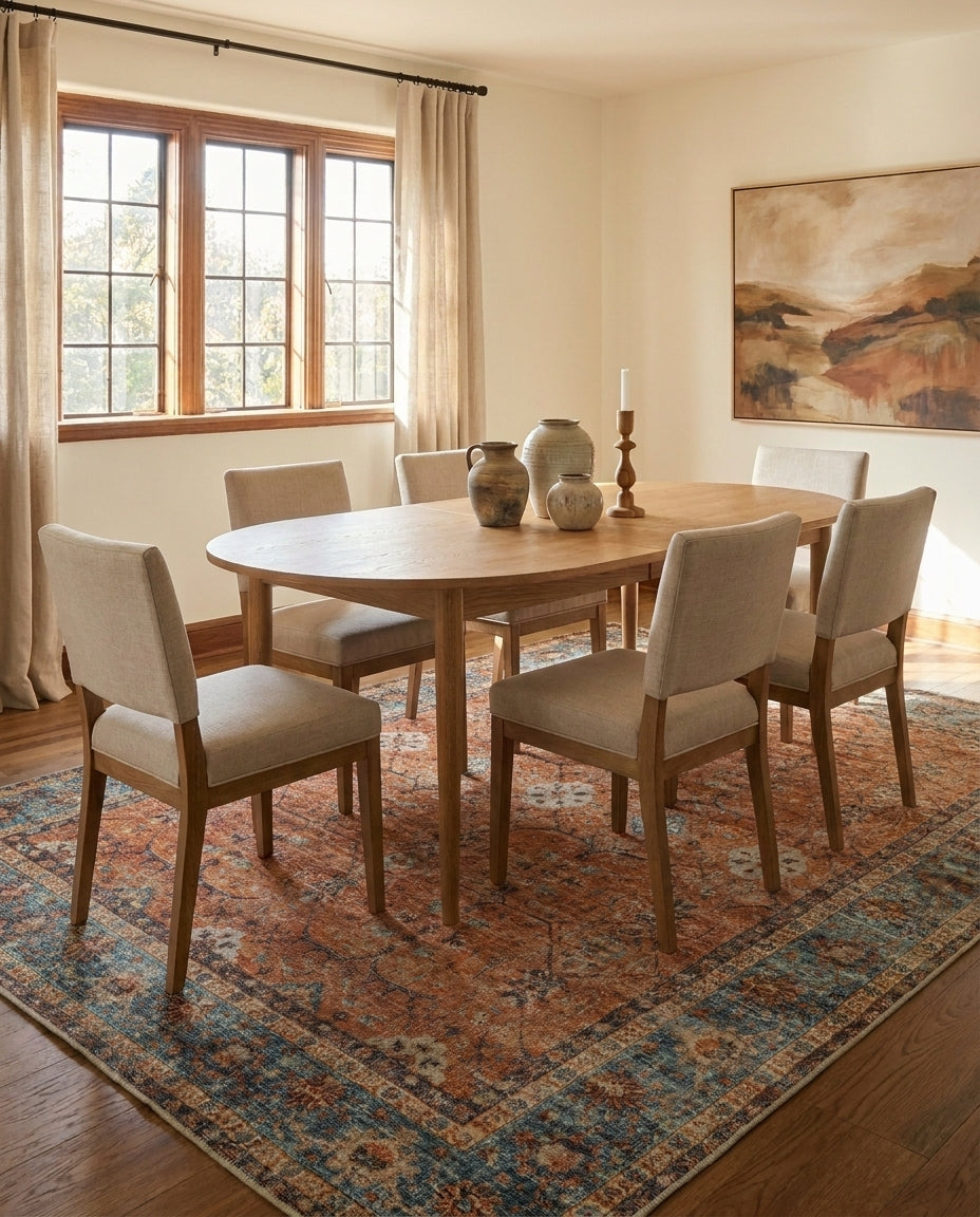 Aurora - Sunset Teal Rug
