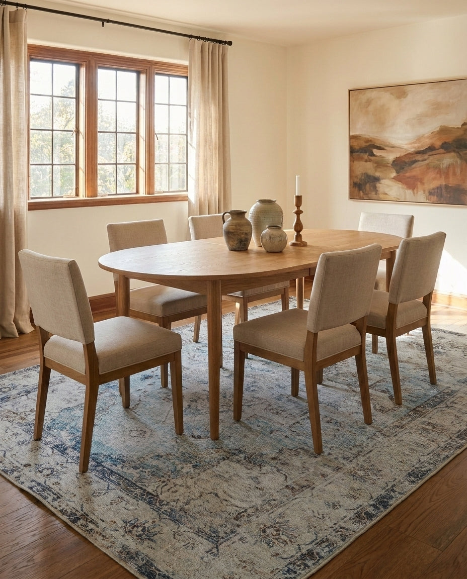 Pearl - Ivory & Soft Blue Rug
