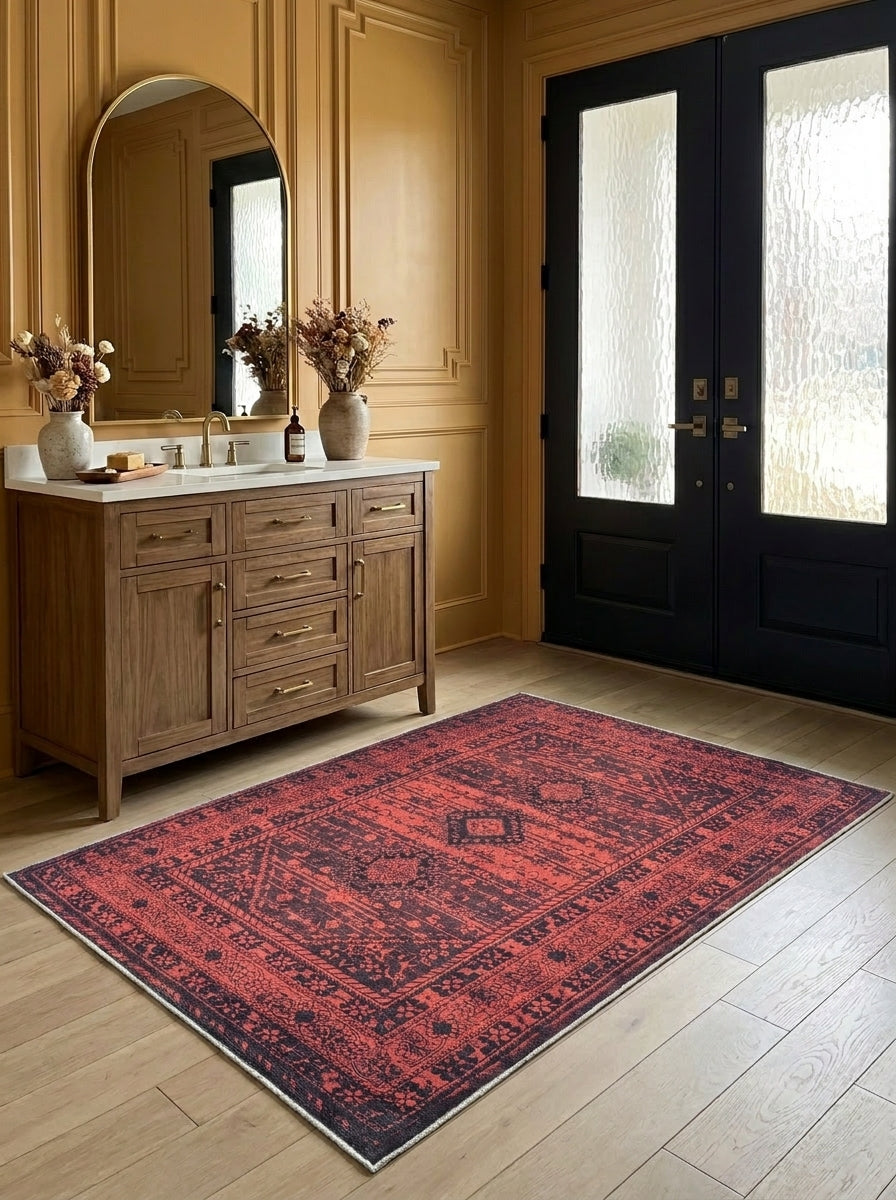 Carmine - Scarlet Rug