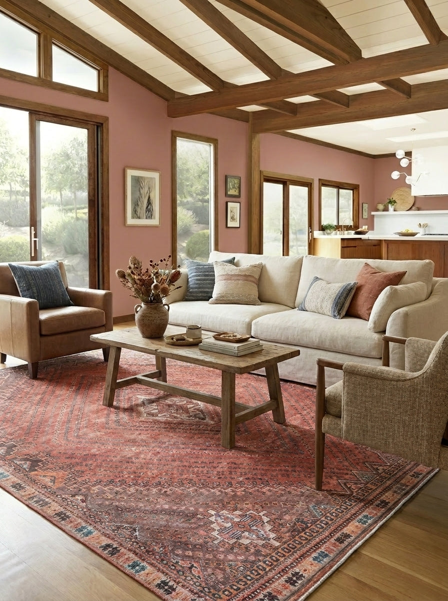 Atlas - Coral Multi Rug