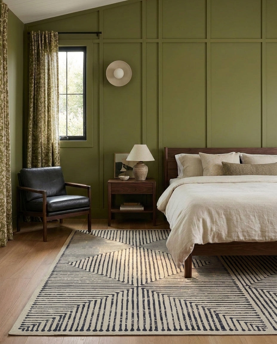 Hampton - Black & Ivory Rug